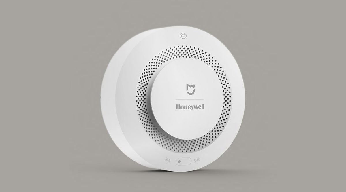 Honeywell fire and smoke alarm for safety and security systems.