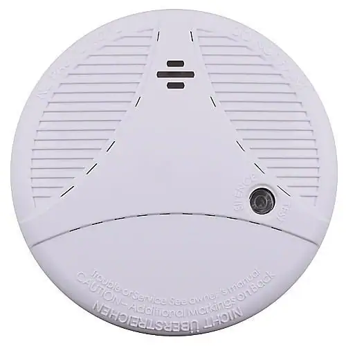 Wireless Smoke and Fire Alarm Detector for Safety.